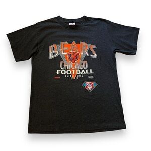 1994 Chicago Bears T- Shirt NFL 75 Trench Ultra Castrol USA Made Striped Size XL